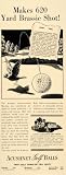 1939 Ad Acushnet Golf Balls 620 Yard Brassie Shot Drive - Original Print Ad