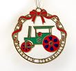 Laser Engraved Mannheim Steamroller Ornament Wreath