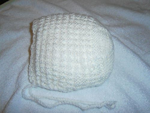 Baby Bonnet Hand Knitted Sizes: 0-3 Months