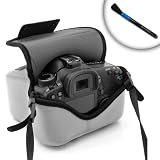 USA Gear DuraNeoprene dSLR Grey FlexArmor for Nikon, Canon EOS, Pentax and Sony Alpha Digital SLR Cameras * Includes Cleaning Brush