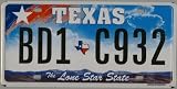 Produkt-Bild: USA Nummernschild TEXAS ~ US Kennzeichen LONE STAR STATE ~ Blechschild