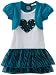 So La Vita Girls 2-6X Toddler Zebra Heart Dress With Hot Fixed Stones
