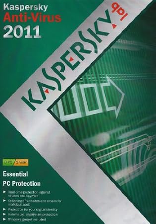 Kaspersky Anti Virus 2011, 3 PC, 1 Year Subscription (PC)