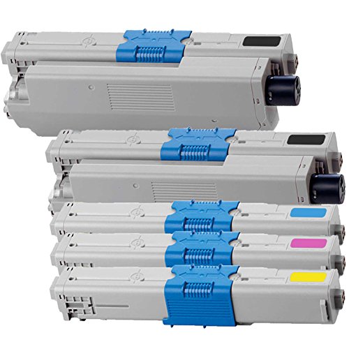 1 Pack + 1 Black of Total 5 Inktoneram® Replacement toner cartridges for Okidata C310/C510 44469801 44469703 44469702 44469701 for C310 C510 Combo Set C510dn C511dn C530dn C531dn MC351dn MC352dn MC361dn MC362dn MC561dn MC562dn C310dn C330dn C331dn