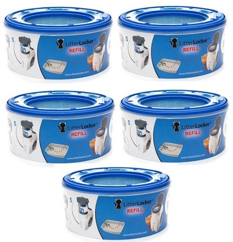 5 pack of Litter Locker Plus Refill Cartridge