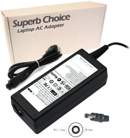 Samsung AD-6019S, AD-9019, AD-9019S, ADP-60ZH D, ADP-60ZH A, ADP-60ZH AC Adapter - Premium Superb Choice® 60W Laptop AC Adapter Battery Charger