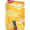 Coromega Omega3 Squeeze with Vitamin D3, Tropical Orange, 90 Count