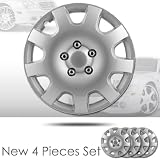 15 Silver Hubcap Covers Brand New Set of 4 Pieces 524