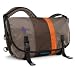 Timbuk2 D-Lux Race Stripe Laptop Messenger Bag,Potrero/Dk. Brown/Safety Cone,M