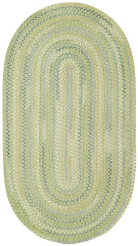 5' x 8' Oval Made-to-Order Oscar Isberian Rugs Area Rug Green Color Hand Braided USA 