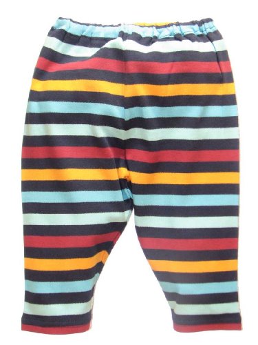Bold Stripe Navy Pants by Zutano - Multi-colored - 0-6 Mths