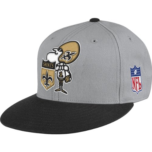 Mitchell & Ness New Orleans Saints Throwback Xl Logo Fitted Hat 7 1/2