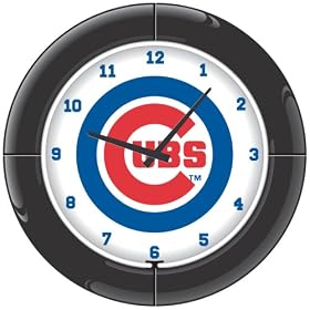 Imperial Chicago Cubs Licensed Everbrite Neon Wall Clock
