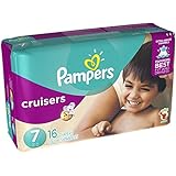 Pampers Cruisers Diapers, Size 7, 16 ct