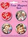 I Love Lucy 4 Piece Round Refrigerator Magnet Set