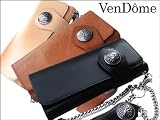 売れ筋　再入荷　本水牛革＆本牛革　アメリカン　コンチョ　長財布　ベージュ　お洒落なウォレットチェーン付　【在庫わずか】【お買い得品】【セール】【バーゲン】【クリアランス】【世界限定数生産】　ブランド/VenDome wii