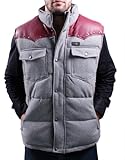 BLAC LABEL Mens Wool Blend Vest Sleeveless Jacket