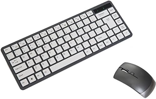 MeGooDo A-3000 Chiclet Style Key Caps Wireless Keyboard Mouse Combo with Smooth Feeling for Surface/Win 8 Black