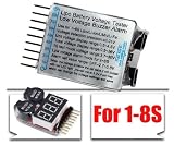 1-8s Lipo Battery Tester Low Voltage Buzzer Alarm Rc 1s