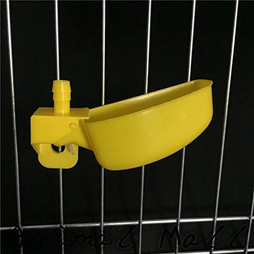 10 sets Quail Waterer Chicken Automatic waterers Bird drinking Poultry Pigeon drinking cup Durable Yellow Quail cages