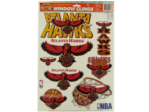 Bulk Pack of 96 - Atlanta Hawks window clings (Each) By Bulk Buys