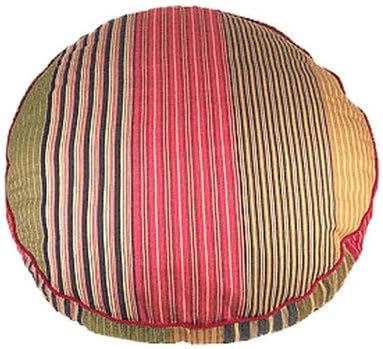 Oxford Stripe Round Dog Pillow Size: Large (42" L x 42" W)