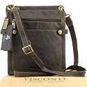 Visconti Cross-Body Midi Messenger Bag A5 - Hunter - Mud Brown - 18512