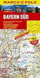 MARCO POLO Karten Deutschland 13 Bayern-S&uuml;d 1:200.000: Mit landschaftlich sch&ouml;nen Strecken und Sehensw&uuml;rdigkeiten. &Uuml;bersichtskarte zum Ausklappen, ... Ortsregister, 4 Citypl&auml;ne, 5 Zufahrtskarten