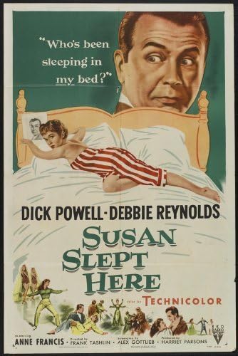 Unframed canvas prit poster Susan Slept Here Movie A Dick PowellDebbie ReynoldsAnne FrancisAlvy MooreGlenda Farrell 24x36inch(60x90cm)