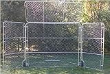 Baseball Backstop For Indoor / Outdoor Use With Top & Side Panels