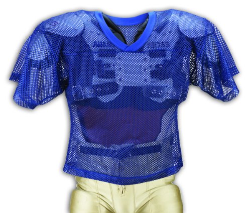 Adams Adult Porthole Mesh Practice Football Jersey - Royal-L/XL