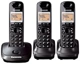 Panasonic KX-TG2513ET DECT Trio Digital Cordless Phone Set - Black