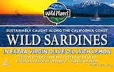 Wild Planet Wild Sardines in Extra Virgin Olive Oil & Lemon, 4.375-Ounce (Pack of 6)