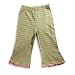 Mis Tee V-Us - Girls Striped Capri, Pink, Green