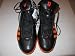 Adidas Basketball Sneakers Black/ Orange Trim Size 16