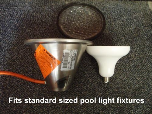 LED Swimming Pool Light Bulb- 300watt Replacement- White L.E.D. 120volts/20watts (12v also avail)