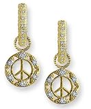 Peace Diamond Pave Charms