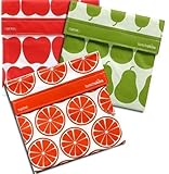 Lunchskins 3pk Reusable Sandwich Bags: Apple Orange Pear