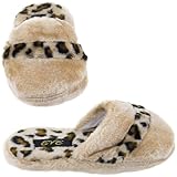 Beige Leopard Slippers for Women