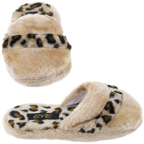 Beige Leopard Slippers for Women