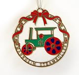 Laser Engraved Mannheim Steamroller Ornament Wreath