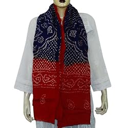 Scarf Summer Accessories Cotton Tie and Dye 88 x 40 inches