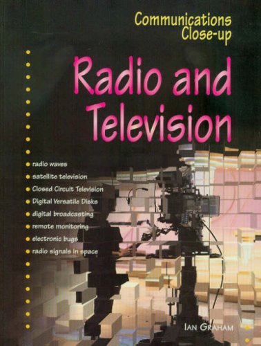 radio and television communications close up