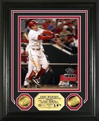 Eric Byrnes Photomint w/ two 24KT Gold coins - Arizona Diamondbacks Plaque