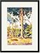 Black Framed/Matted Print 17x23, Sapodilla Tree