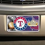 Texas Rangers 2011 MLB World Series Bound Metal License Plate ()