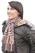 Handmade Alpaca Natural Fiber Scarf - Mocha Stripes (Long) [Apparel]