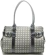 Nine West Handbags: "Small Signs" Large Satchel in Black / Natural