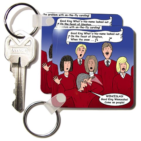 Problems with Christmas Caroling - Set Of 6 Key Chains