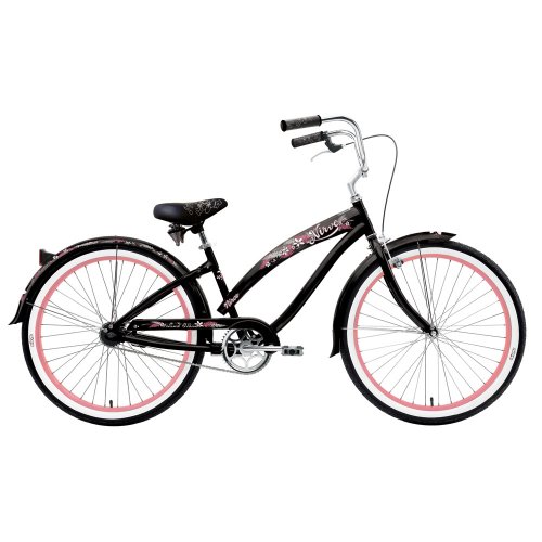 Ladies Nirve 1-Speed Cruiser - Island Flower -Black Plumeria (26)